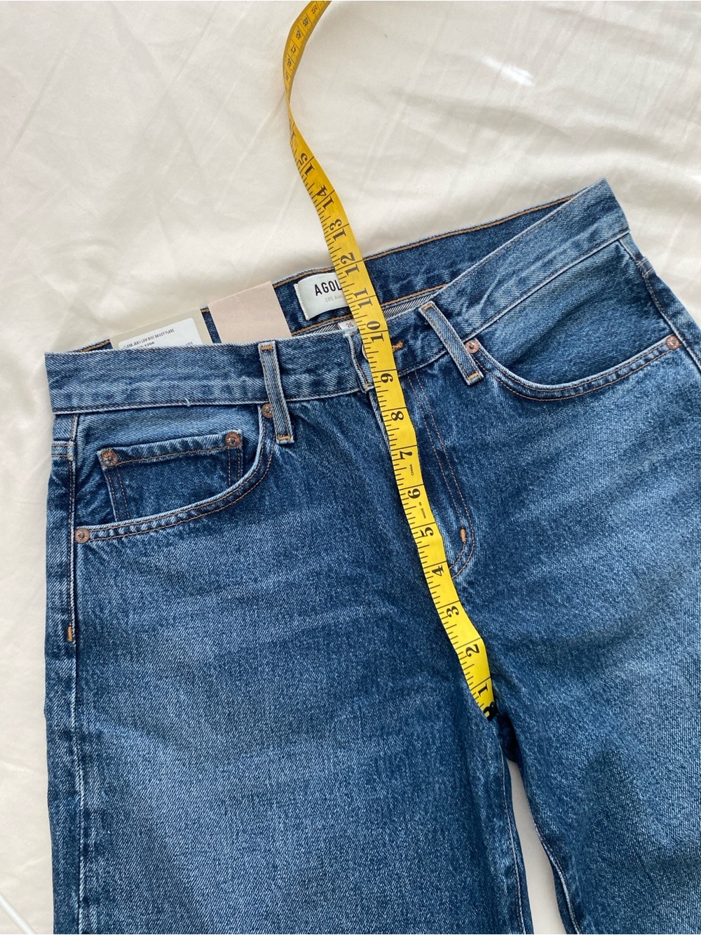 New Agolde Clara Jean in Noise | Low rise baggy flare - Picture 8 of 9
